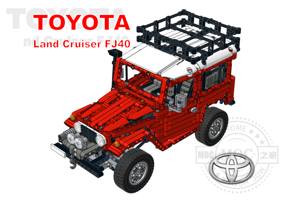 MOC-2770丰田陆地巡洋舰FJ40硬顶探险车